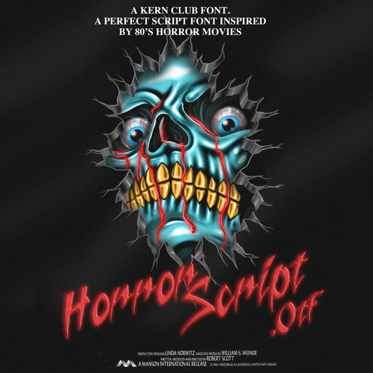 Horror Script Font