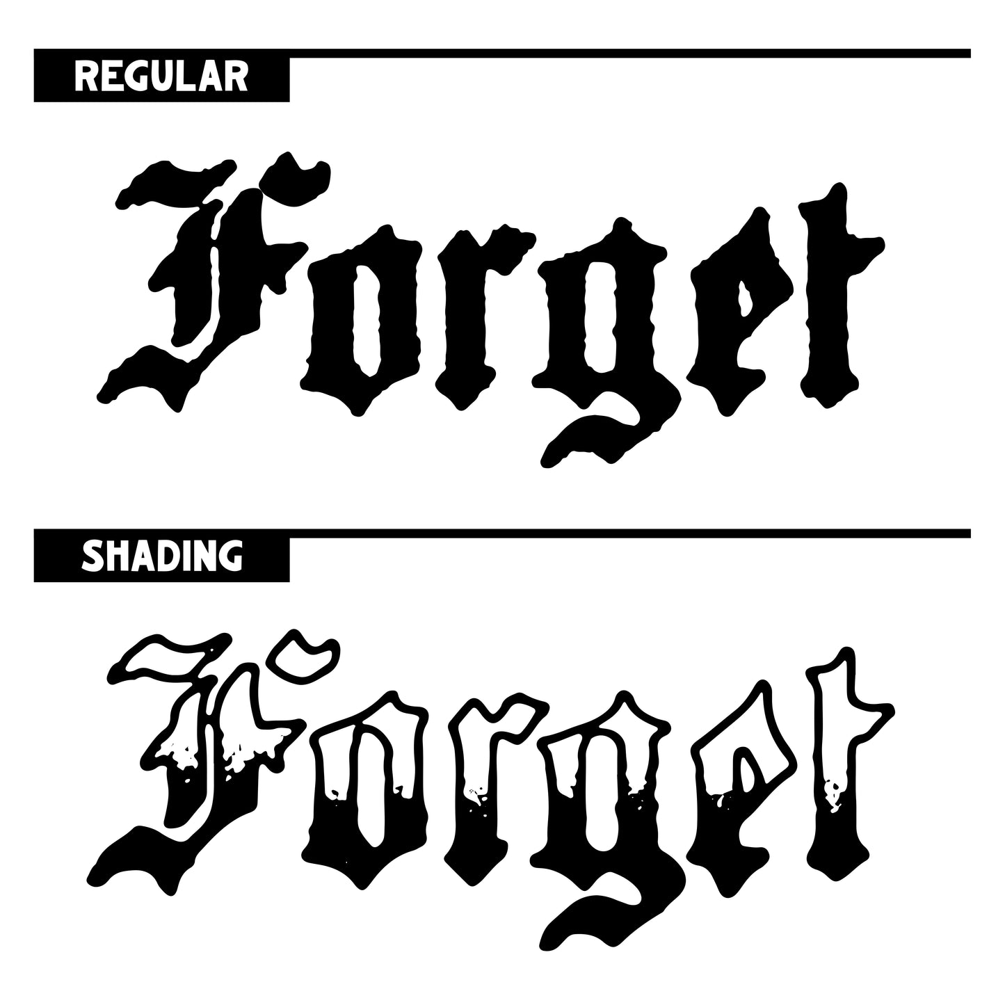 Learn To Forget Font