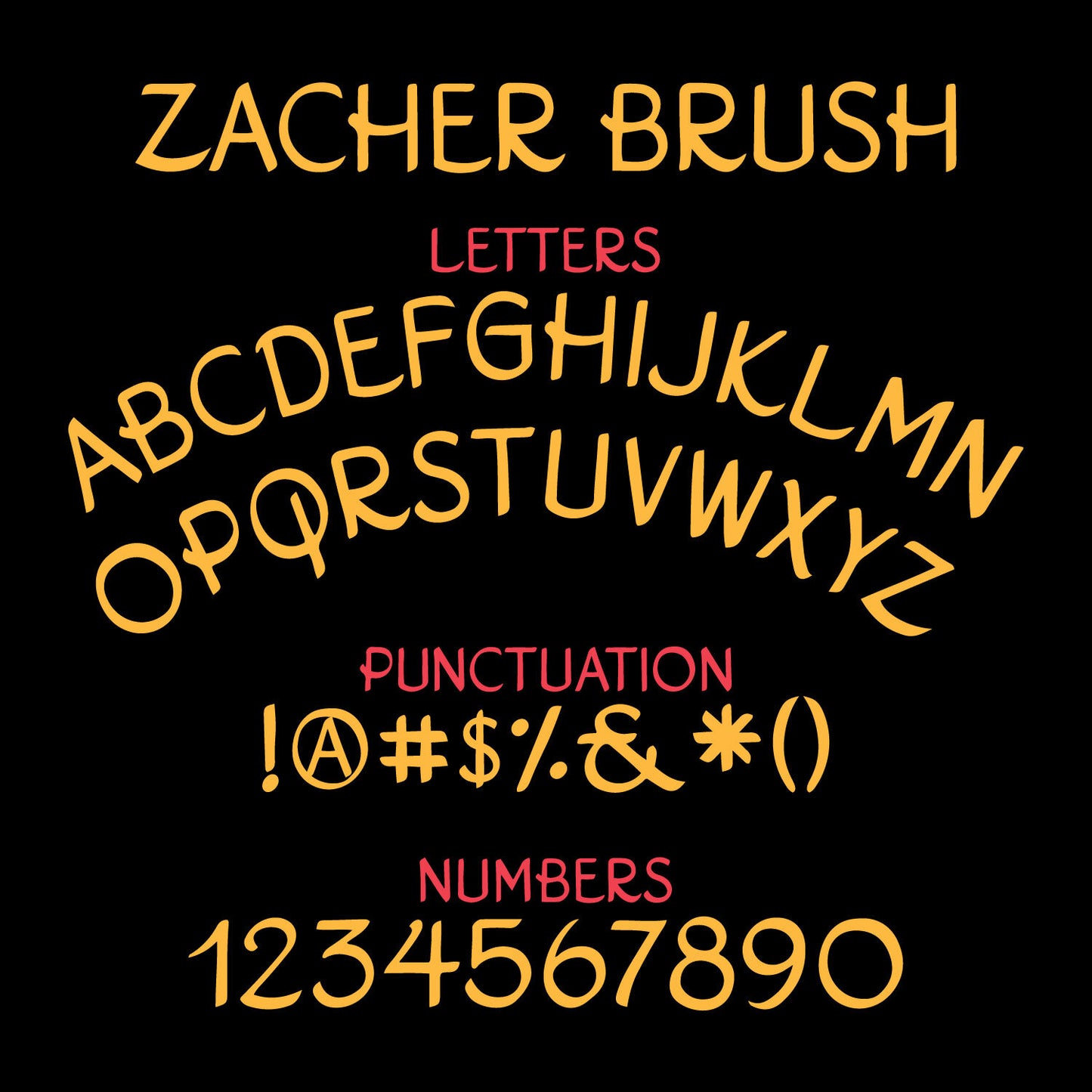 Zacher Brush Font
