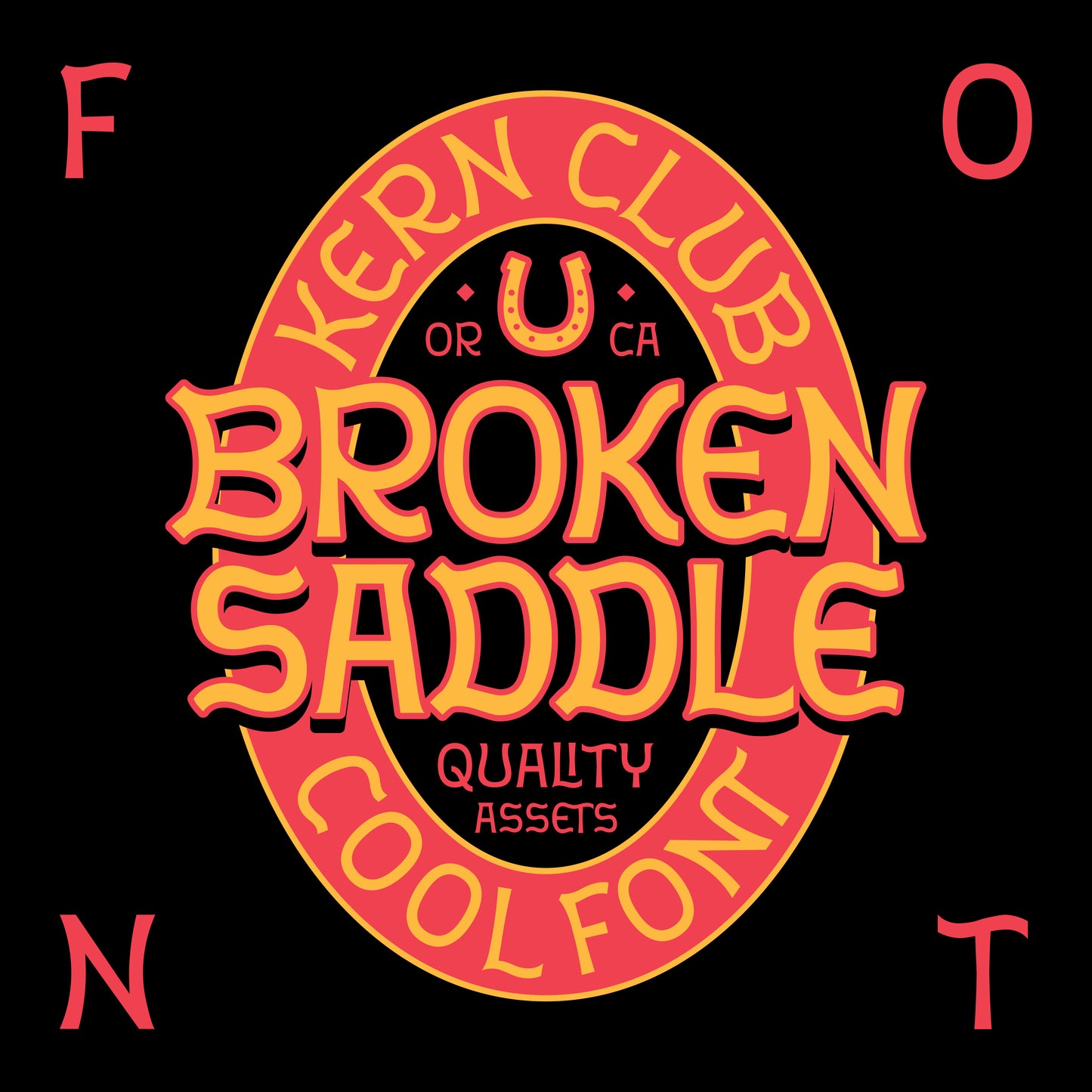 Broken Saddle Font