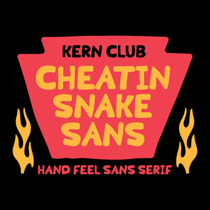 Cheatin Snakes Sans Font