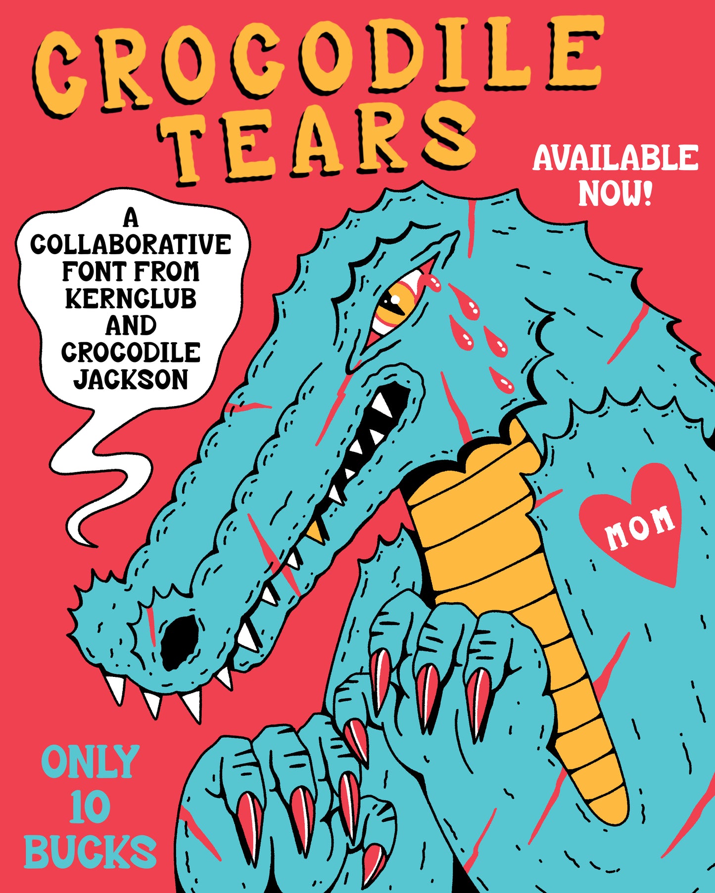 Crocodile Tears Font