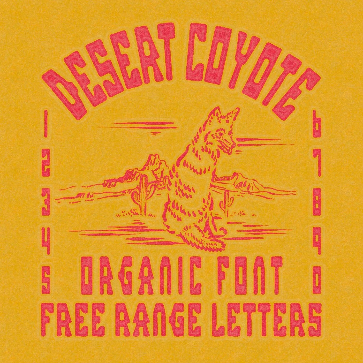 colter wall coyote smoking a cigarette Chewing on Desert Coyote Font Kern