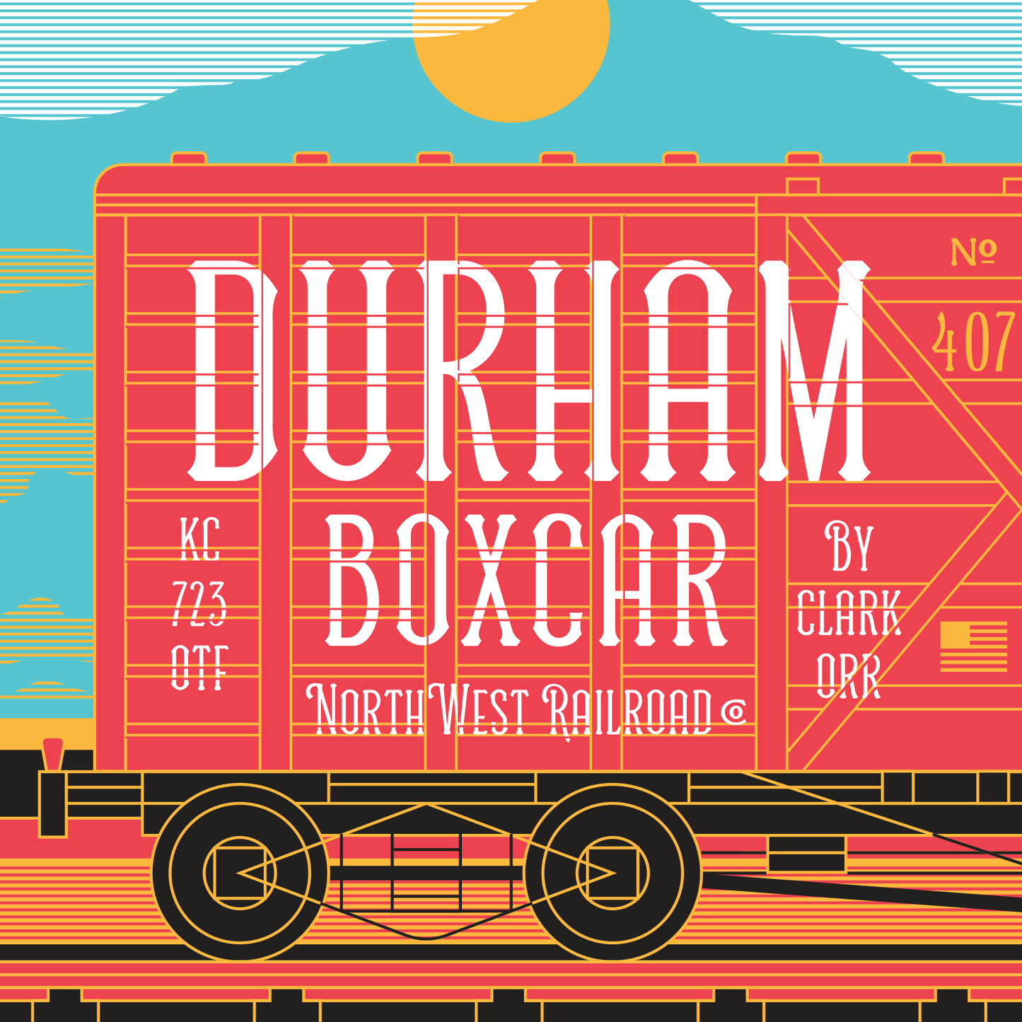 Durham Boxcar Font