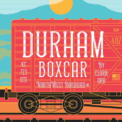 Durham Boxcar Font