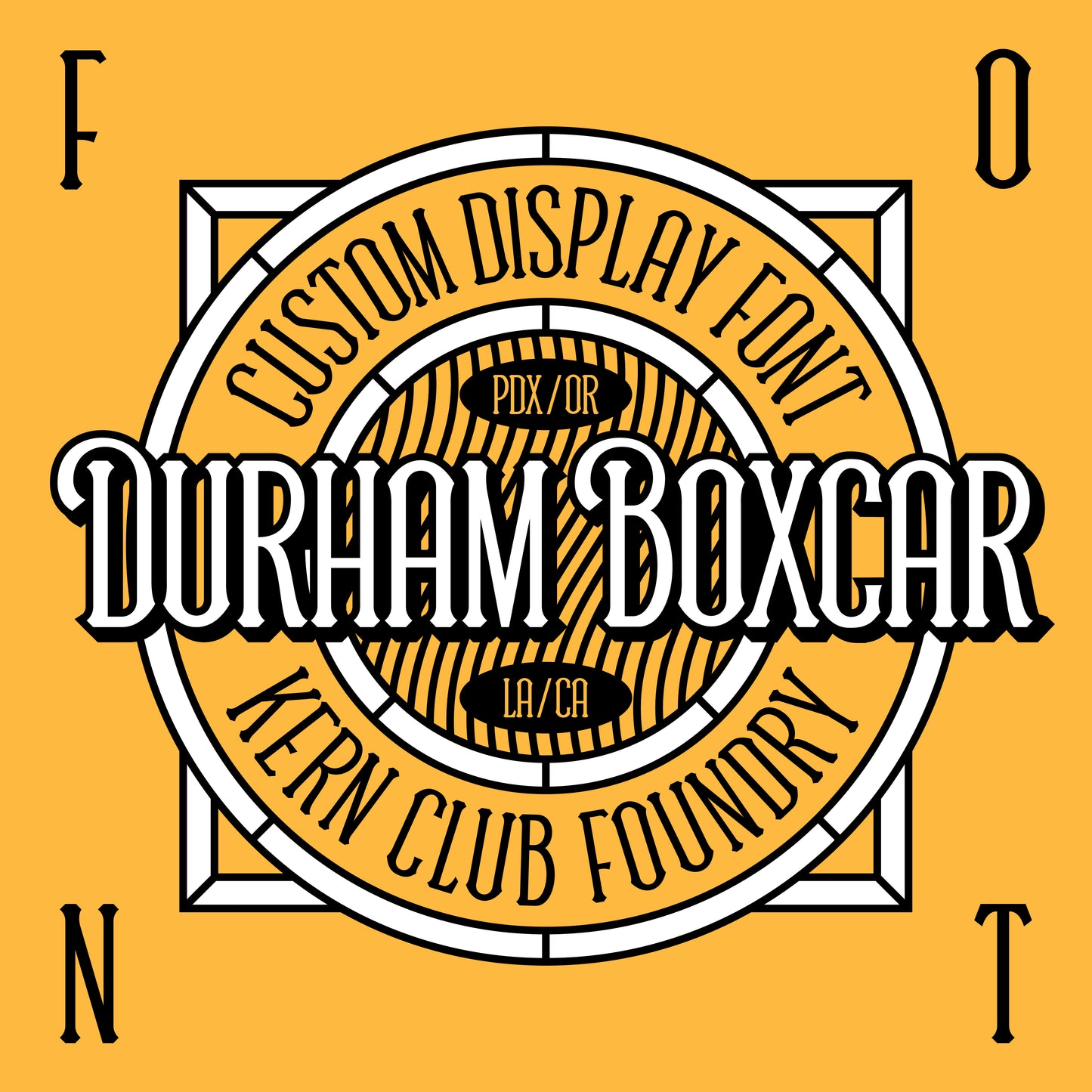 Durham Boxcar Font