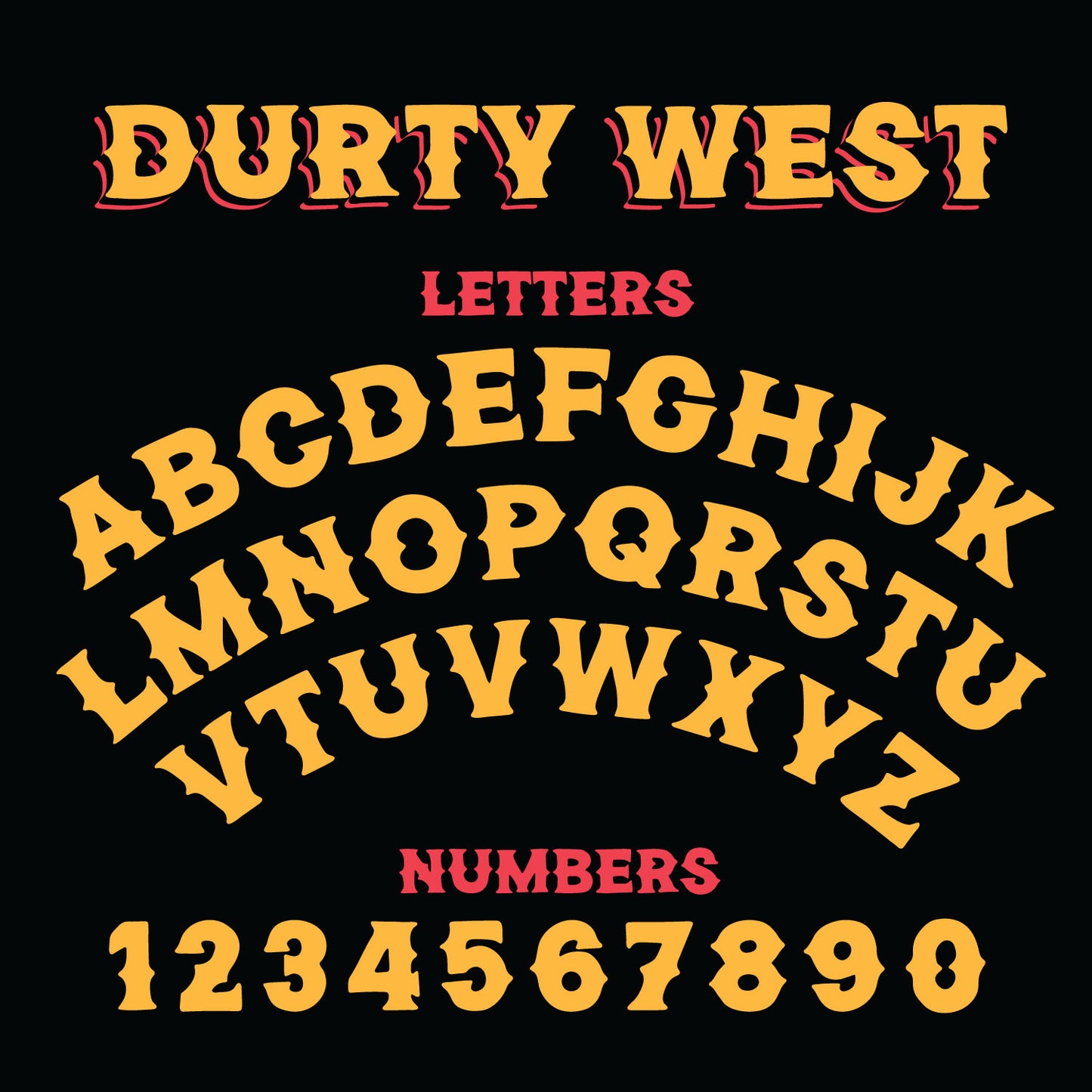 Durty West Font