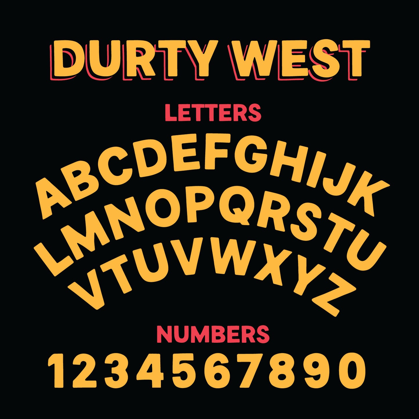 Durty West Font