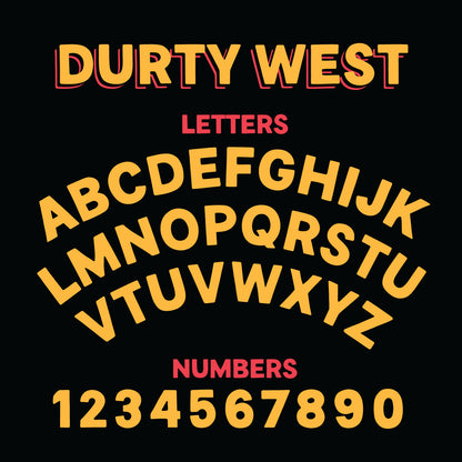 Durty West Font