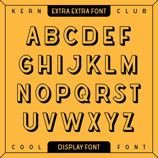 Extra Extra Font