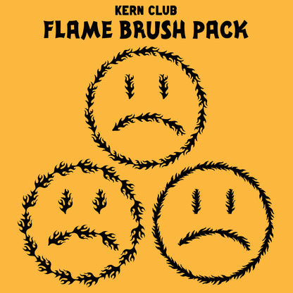 Flame Illustrator Pattern Brush