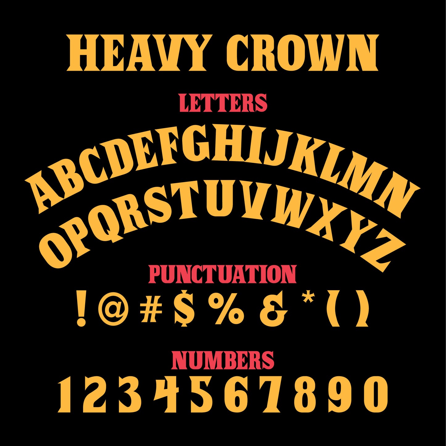 Heavy Crown Font