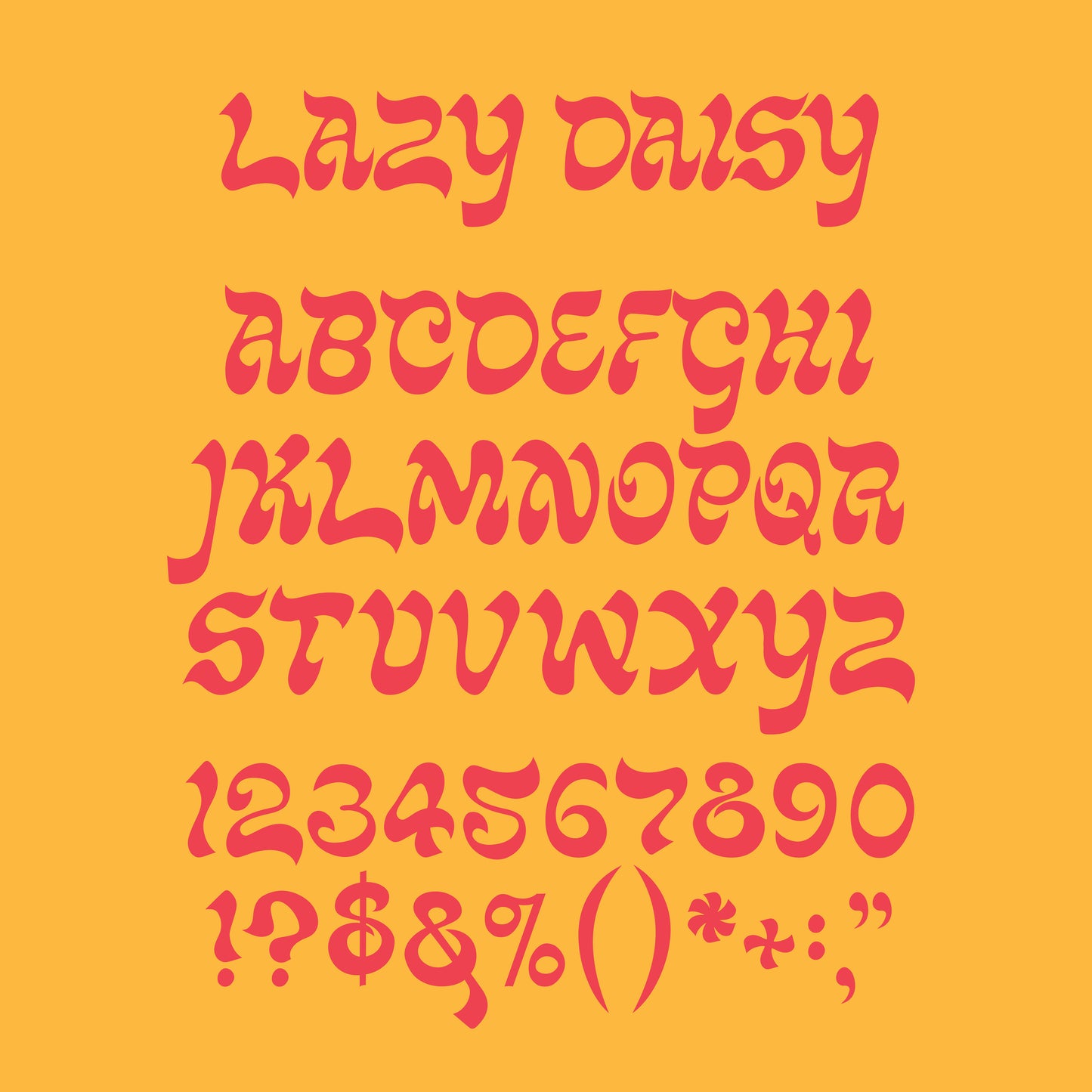 Lazy Daisy Font