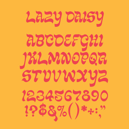 Lazy Daisy Font