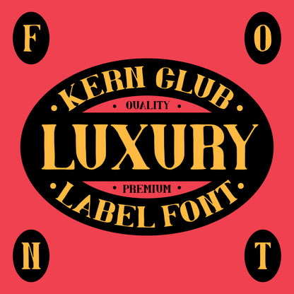 Luxury Label Font