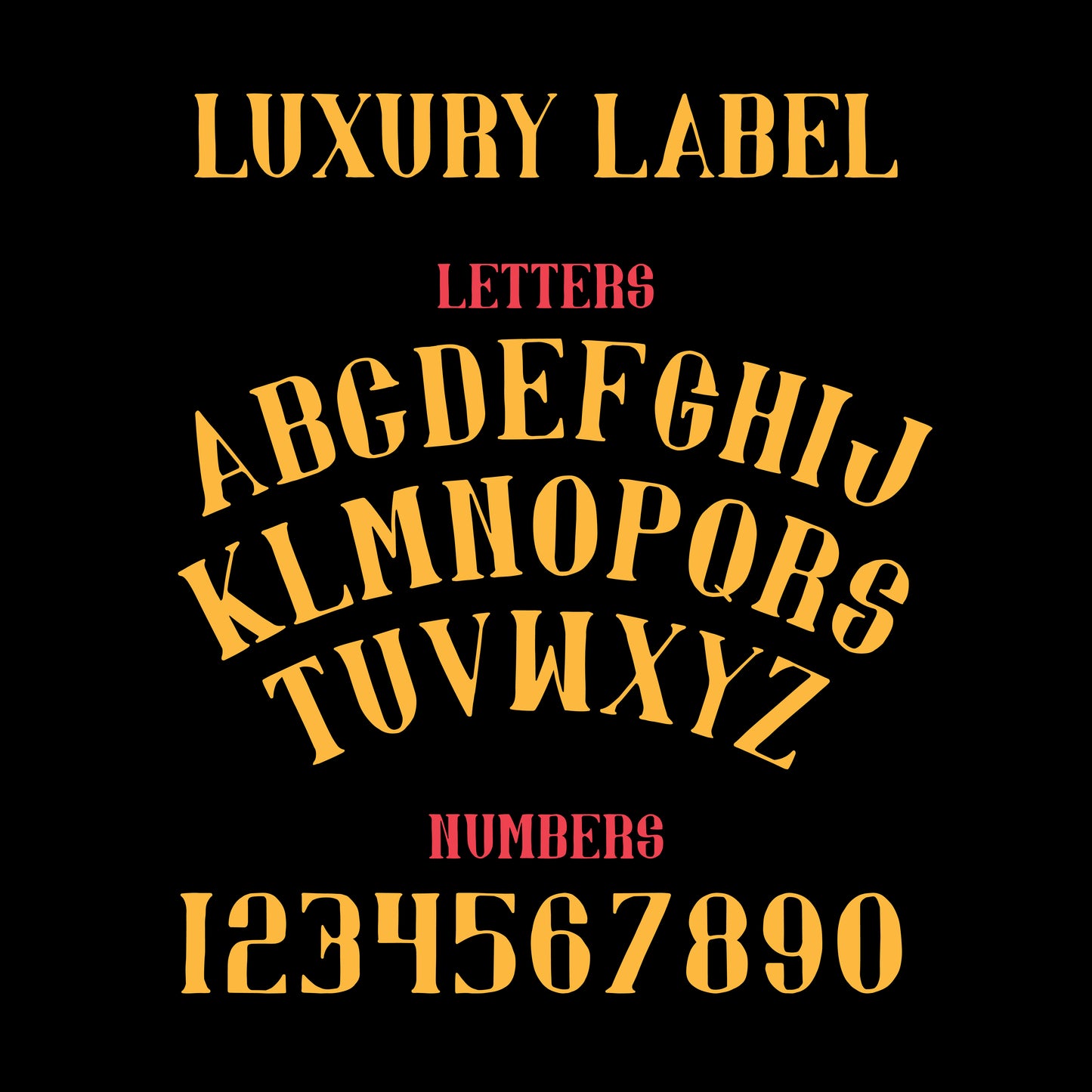 Luxury Label Font