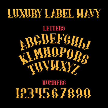 Luxury Label Font