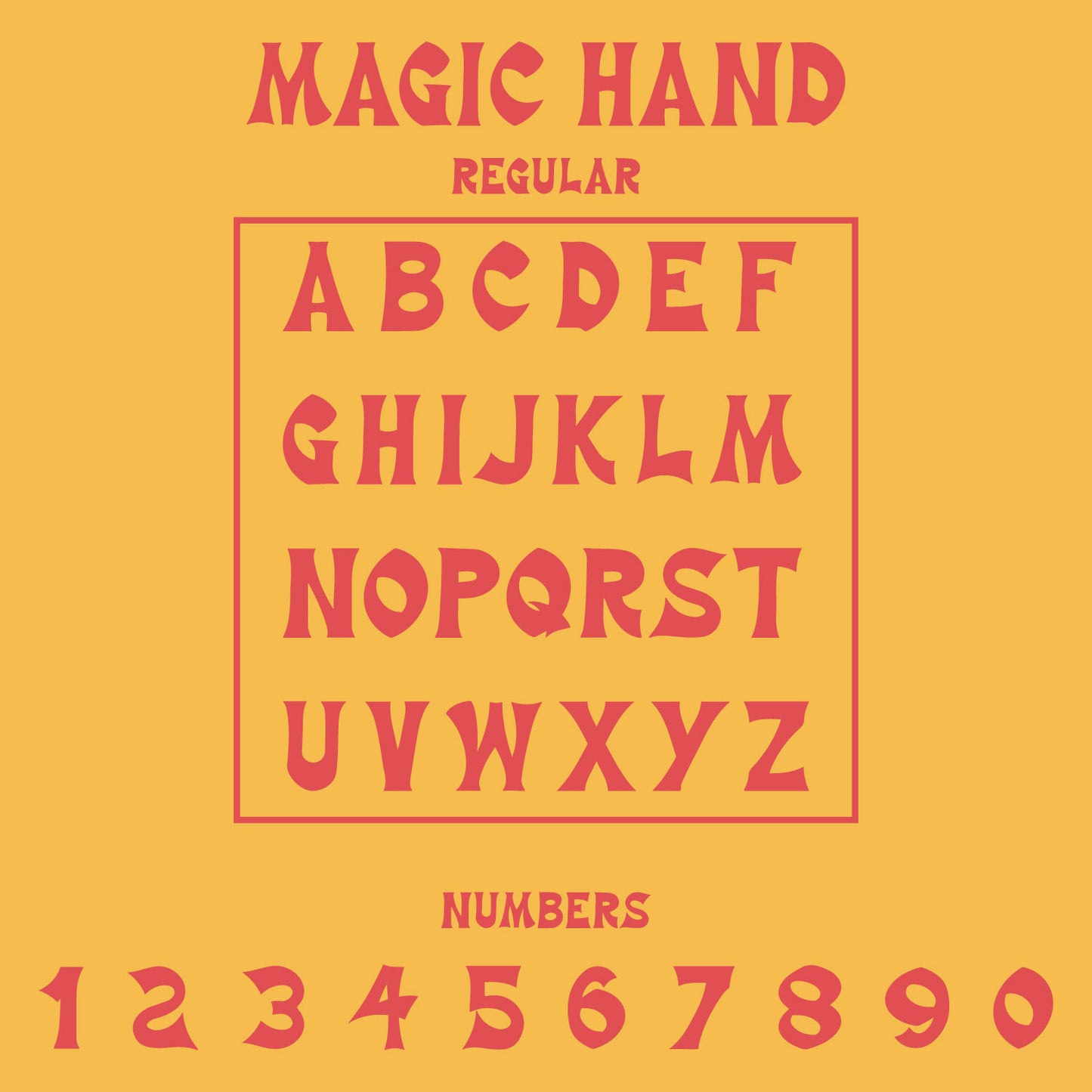 Magic Hand Font