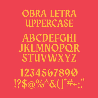 Obra Letra Font