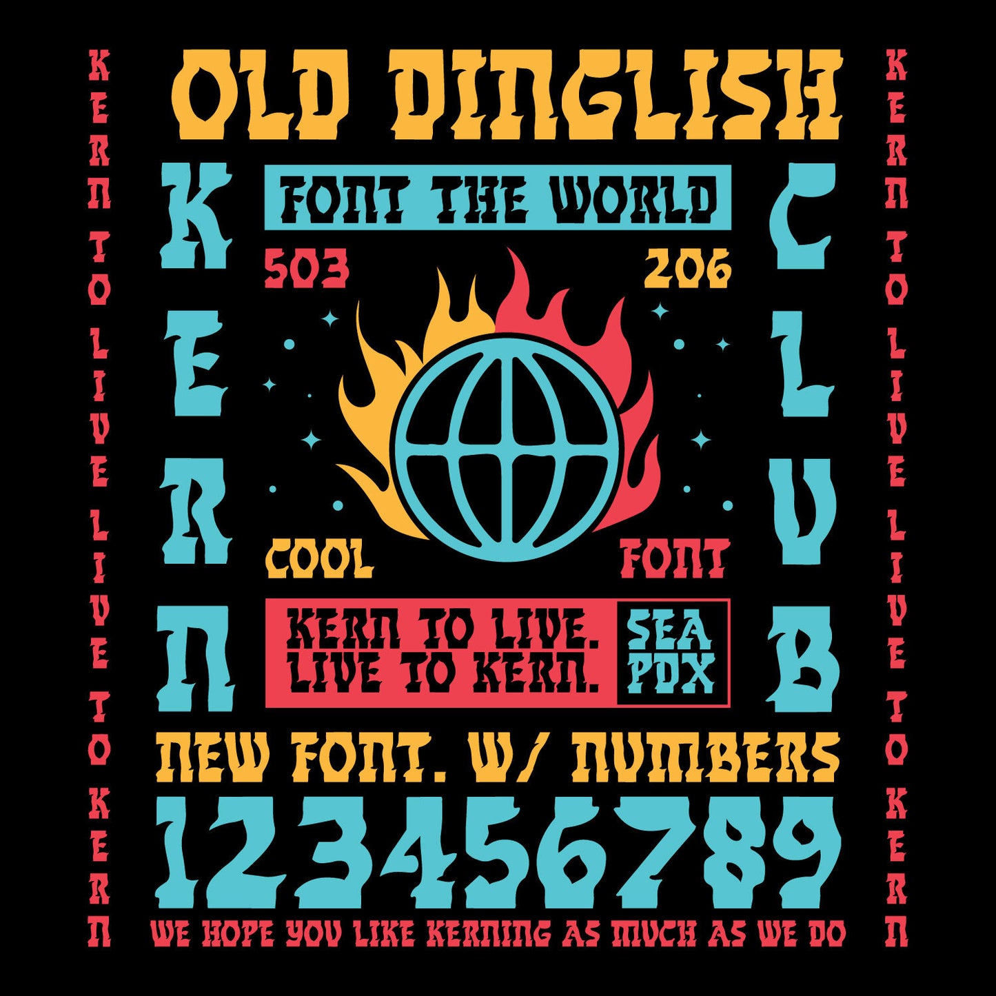 Old Dinglish Font