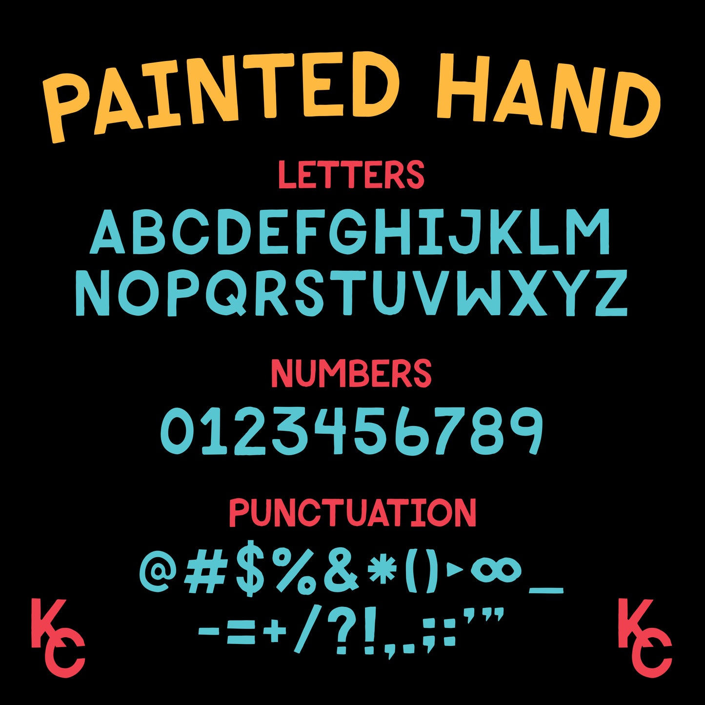 Painted Hand Font