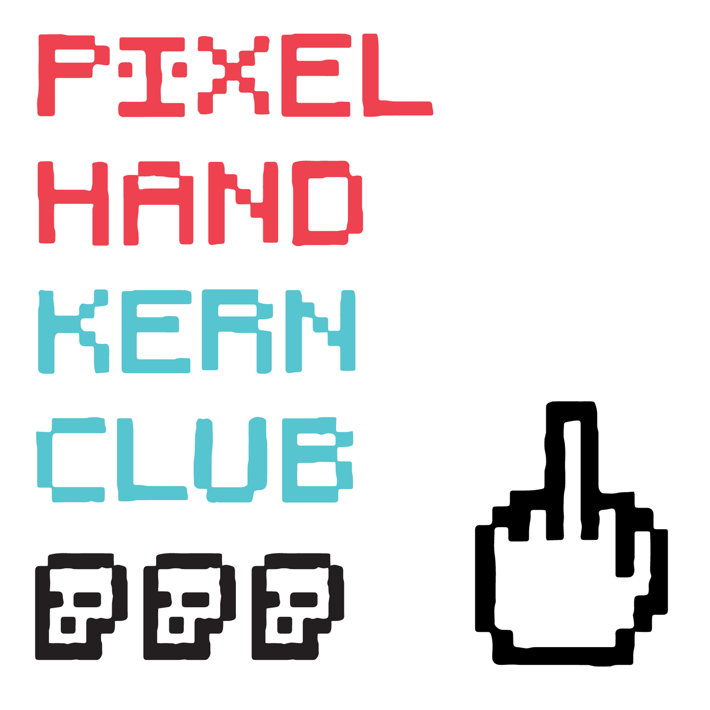 Pixel Hand Font