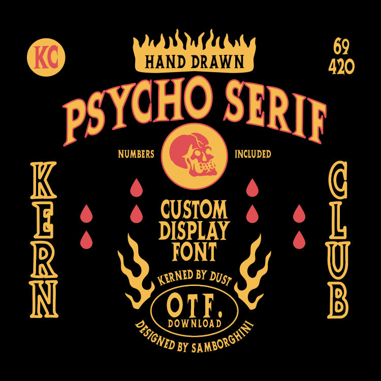 Psycho Serif Font