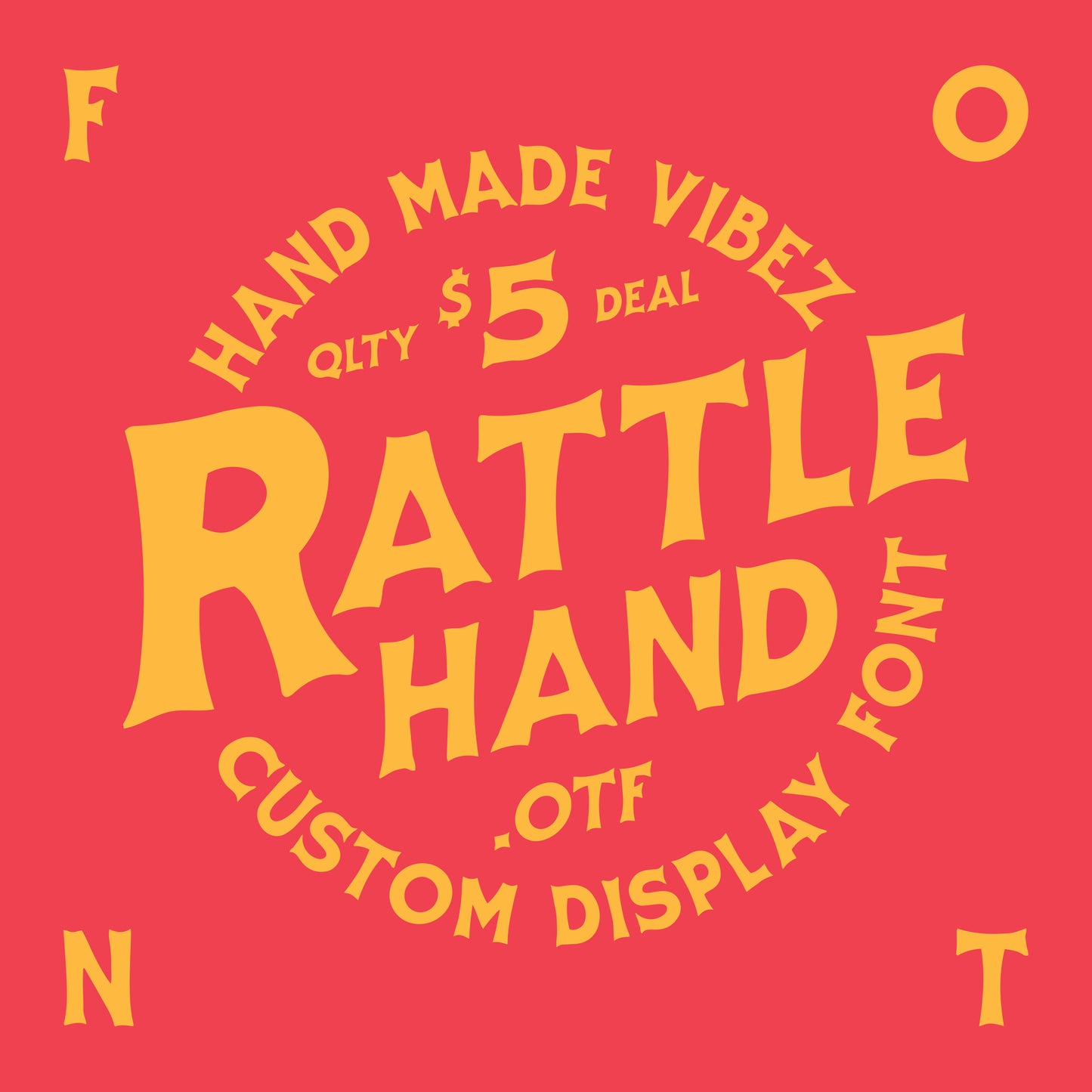 Rattle Hand Font