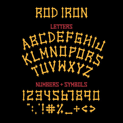 Rod Iron Font