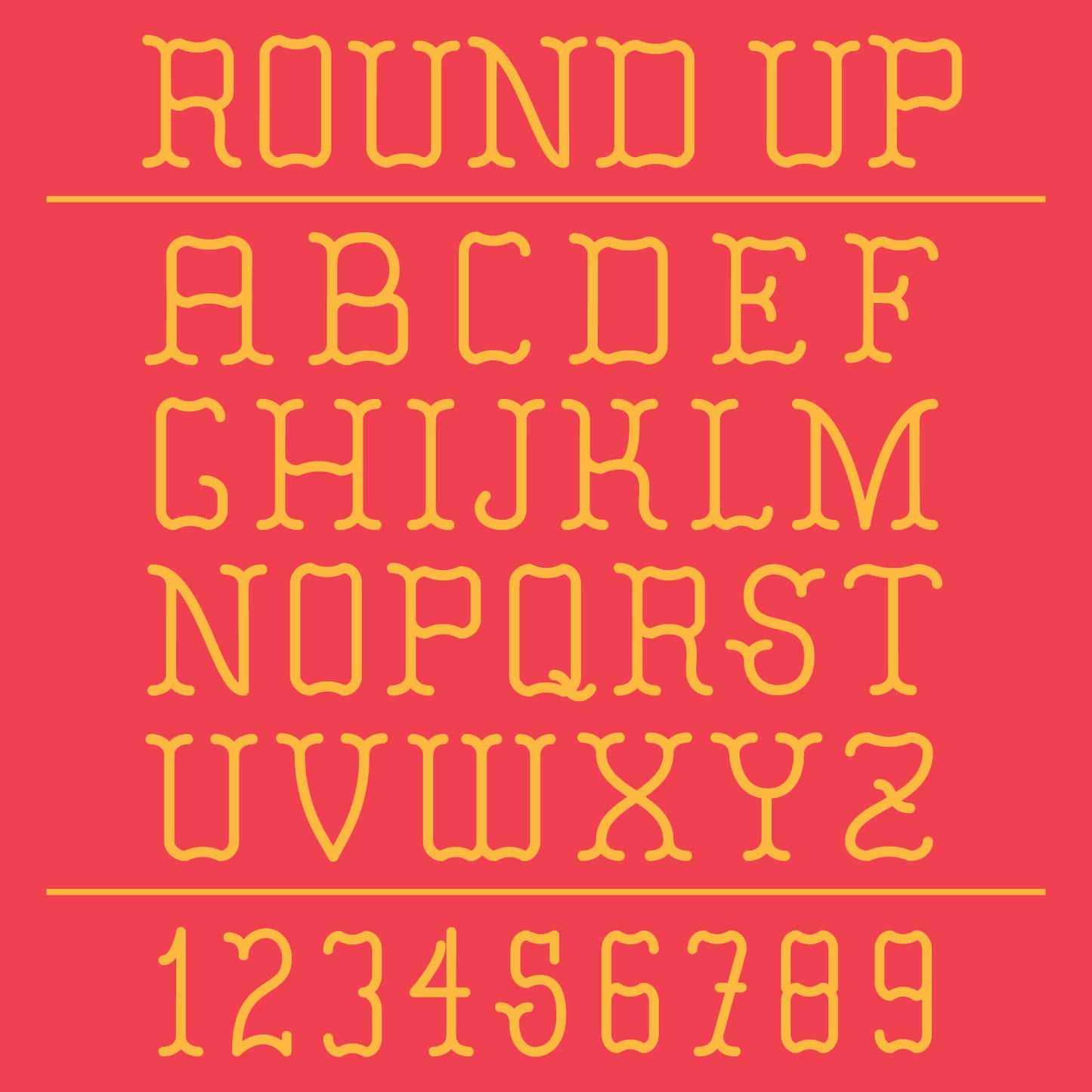 Round Up Font