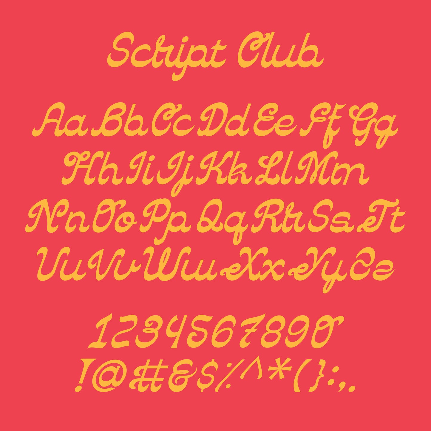 Script Club Font