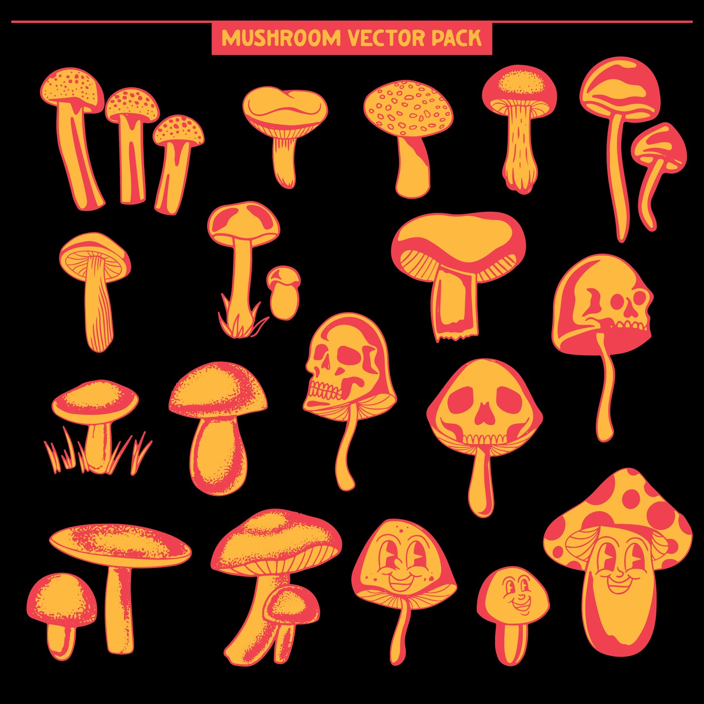 Mushroom Vector Pack