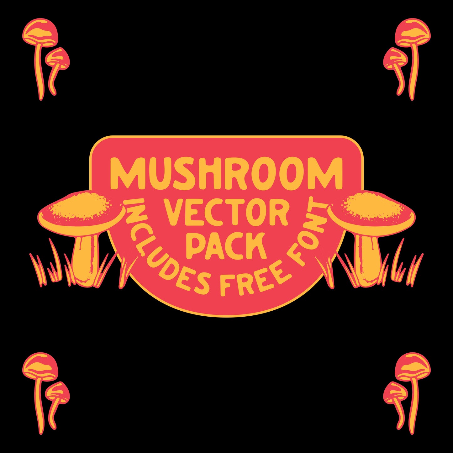 Mushroom Vector Pack