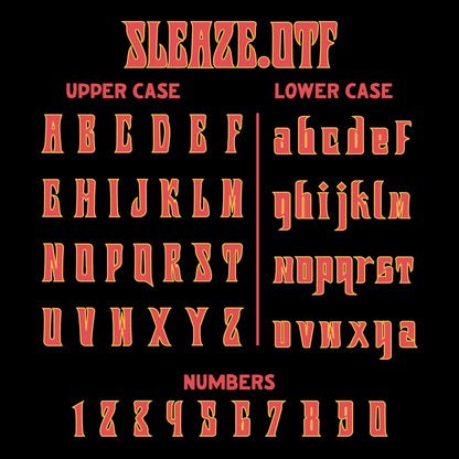 Sleaze Font