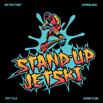 Stand-Up Jetski Font