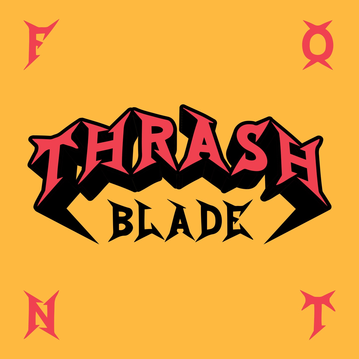 Thrash Blade Font