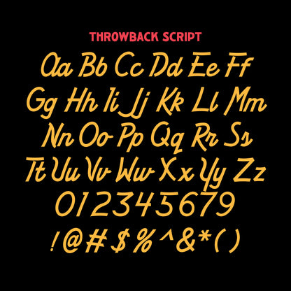 Throwback Script Font