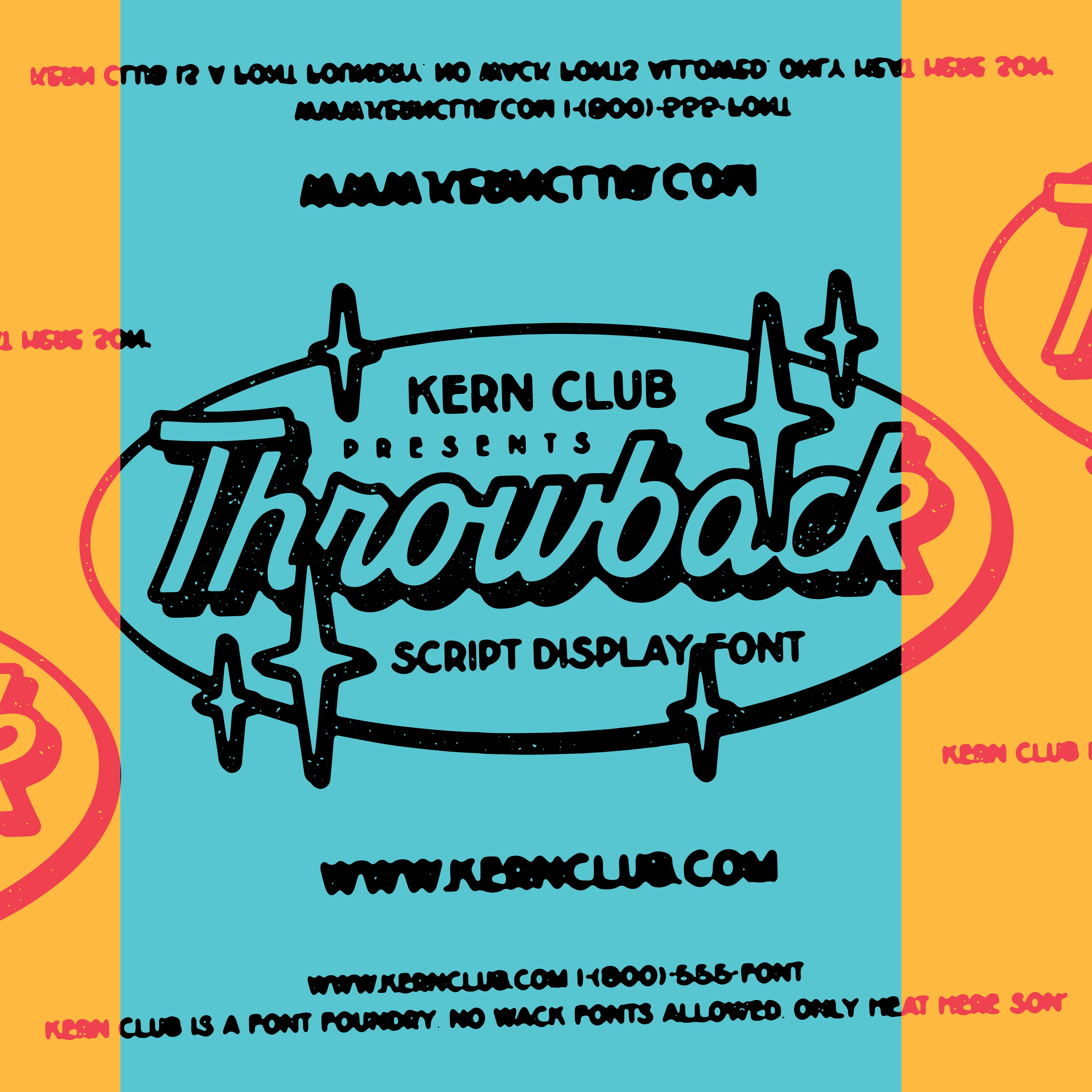 Script Caps Throwback Retro Fonts – Kern Club
