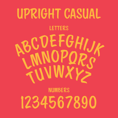 Upright Casual Font