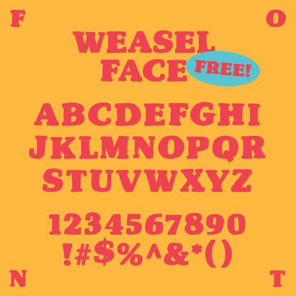 Weasel Face Font